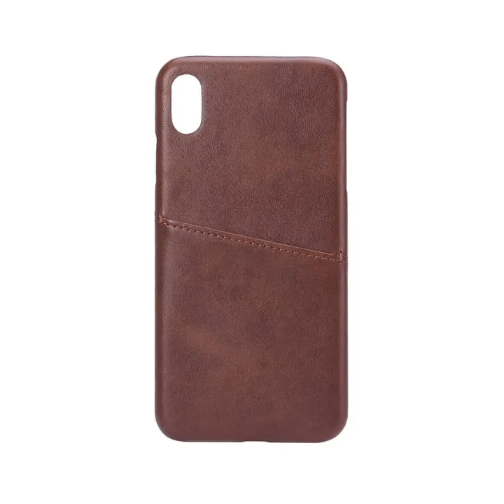 Alternativ bild 0 för ONSALA Mobilecover Brown iPhone X/XS Max Creditcard Pocket