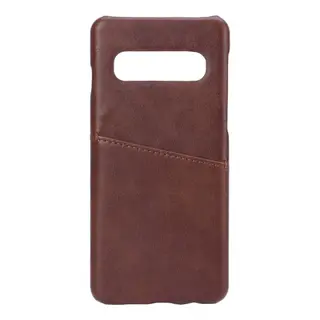 Produktfoto för ONSALA Mobilecover Brown Samsung S10 Creditcard Pocket