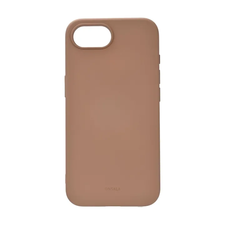 Alternativ bild 0 för Onsala Mobilskal iPhone 16e Baksida med Silikonkänsla MagSerie Återvunnen Chocolate