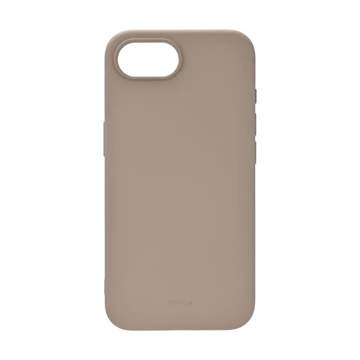 Alternativ bild 0 för Onsala Mobilskal iPhone 16e Baksida med Silikonkänsla MagSerie Återvunnen Summer Sand
