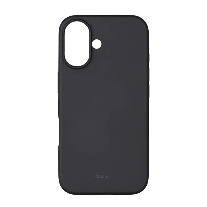 Alternativ bild 0 för Onsala Mobilskal med Silikonkänsla Black - iPhone 16