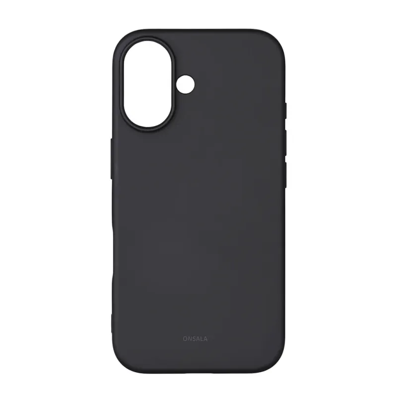 Alternativ bild 0 för Onsala Mobilskal med Silikonkänsla Black - iPhone 16