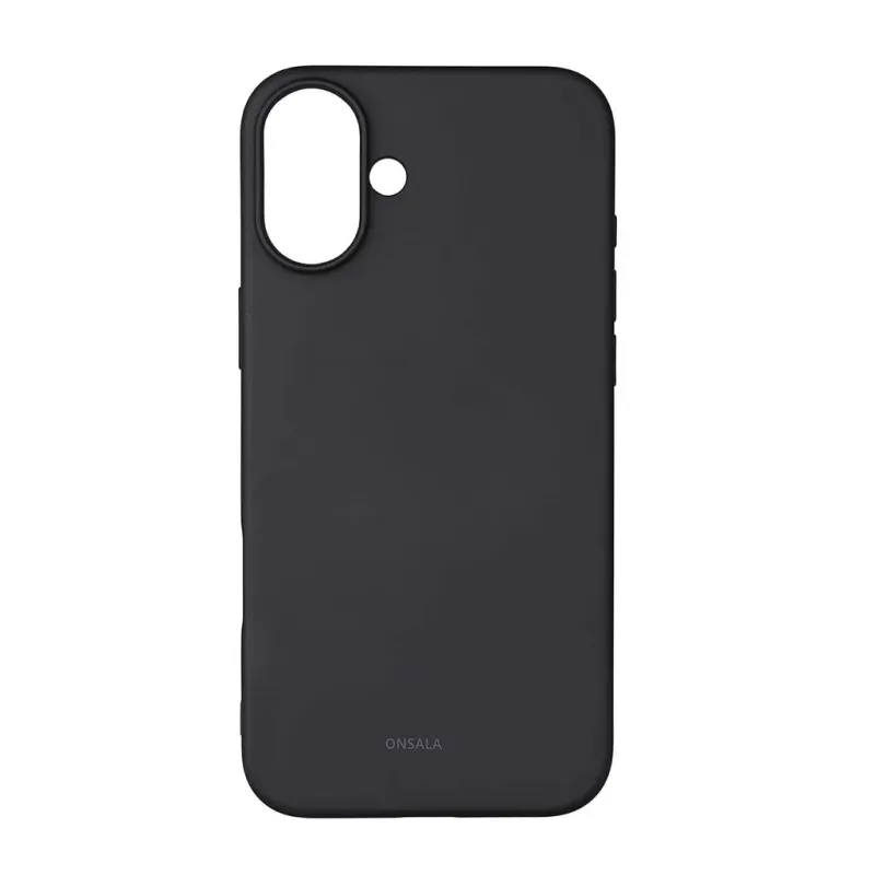 Alternativ bild 0 för Onsala Mobilskal med Silikonkänsla Black - iPhone 16 Plus