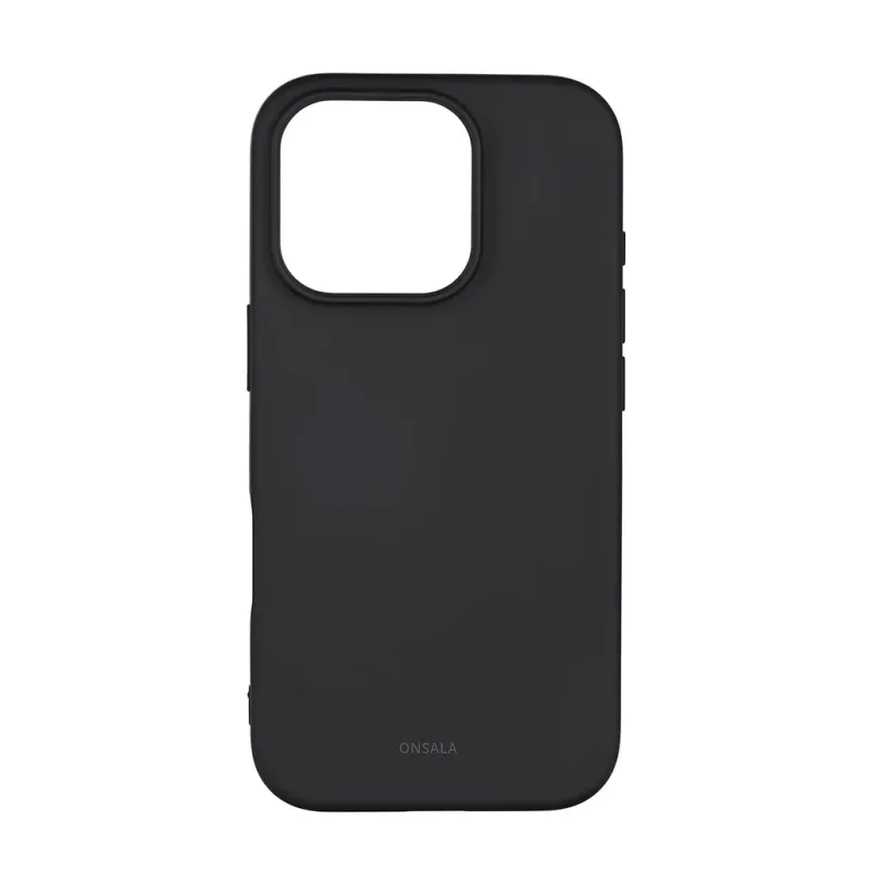 Alternativ bild 0 för Onsala Mobilskal med Silikonkänsla Black - iPhone 16 Pro