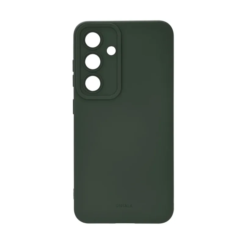 Alternativ bild 0 för Onsala Mobilskal Samsung S25 5G Baksida med Silikonkänsla Återvunnen Olivgrön