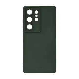 Produktfoto för Onsala Mobilskal Samsung S25 Ultra 5G Baksida med Silikonkänsla Återvunnen Olivgrön