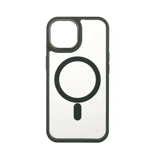 Produktfoto för ONSALA Phone Case Bumper MagSeries Green & Clear - iPhone 15