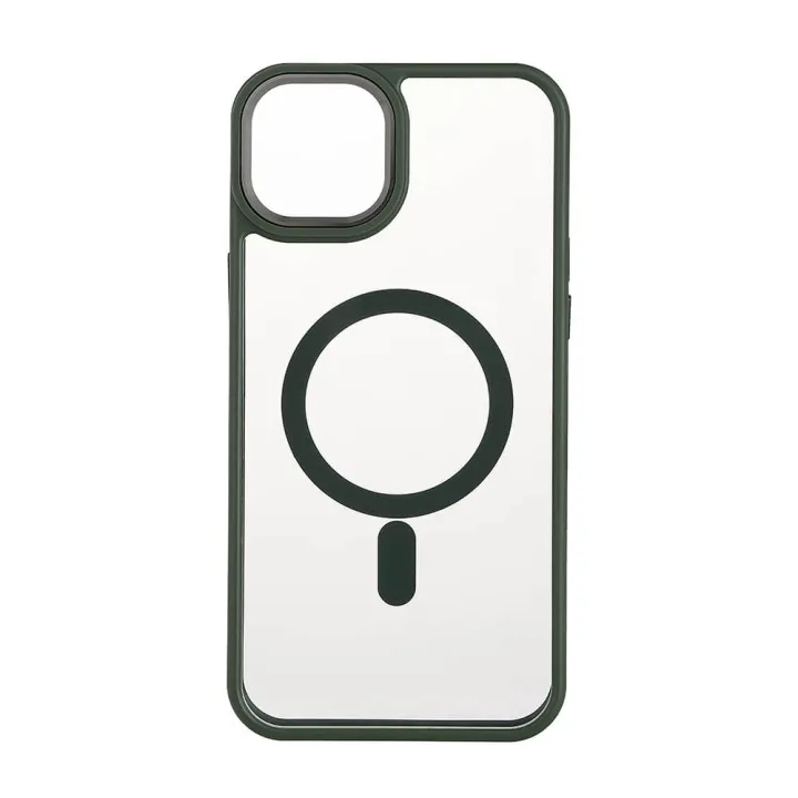 Alternativ bild 0 för ONSALA Phone Case Bumper MagSeries Green & Clear - iPhone 15 Plus