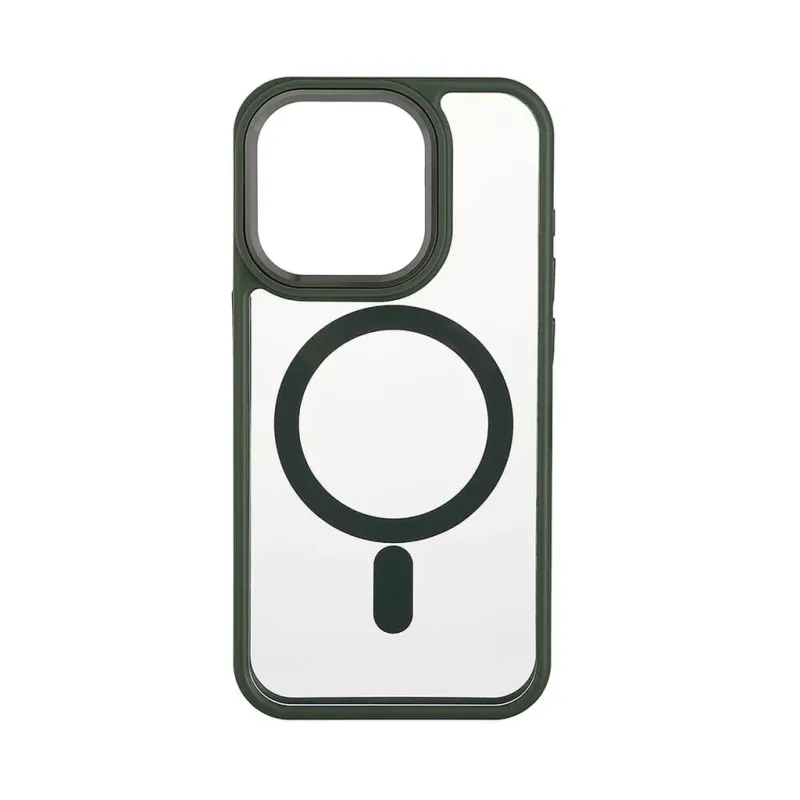 Alternativ bild 0 för ONSALA Phone Case Bumper MagSeries Green & Clear - iPhone 15 Pro