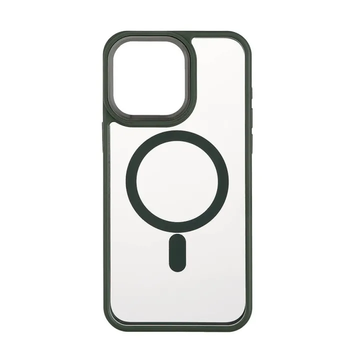 Alternativ bild 0 för ONSALA Phone Case Bumper MagSeries Green & Clear - iPhone 15 Pro Max