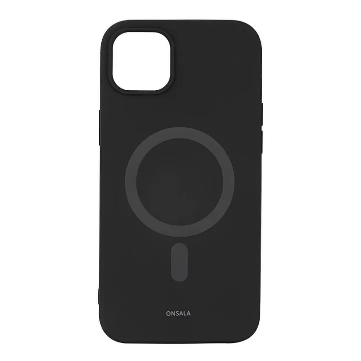 Alternativ bild 0 för ONSALA Phone Case Silicone MagSeries Black - iPhone 14 Plus