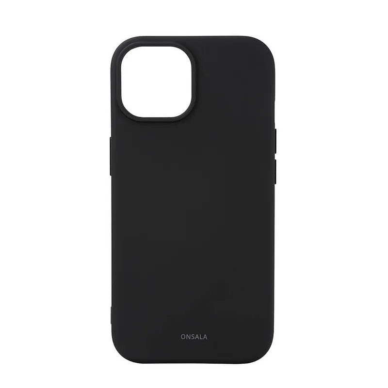 Alternativ bild 0 för ONSALA Phone Case with Silicone Feel MagSeries Black - iPhone 15
