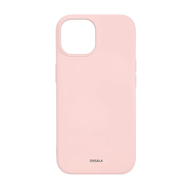 Alternativ bild 0 för ONSALA Phone Case with Silicone Feel MagSeries Chalk Pink - iPhone 15