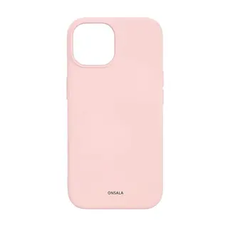 Produktfoto för ONSALA Phone Case with Silicone Feel MagSeries Chalk Pink - iPhone 15