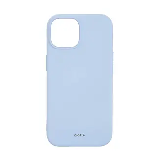 Produktfoto för ONSALA Phone Case with Silicone Feel MagSeries Light Blue - iPhone 15