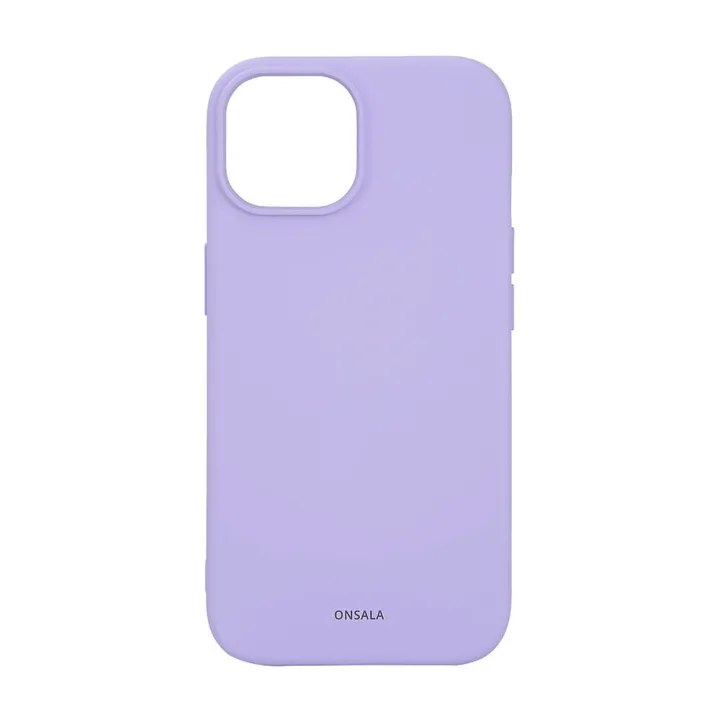 Alternativ bild 0 för ONSALA Phone Case with Silicone Feel MagSeries Purple - iPhone 15