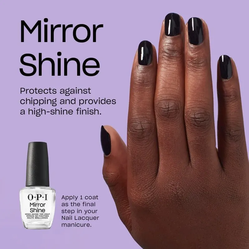 Bild 3 för OPI Mirror Shine​ Top Coat 15 ml