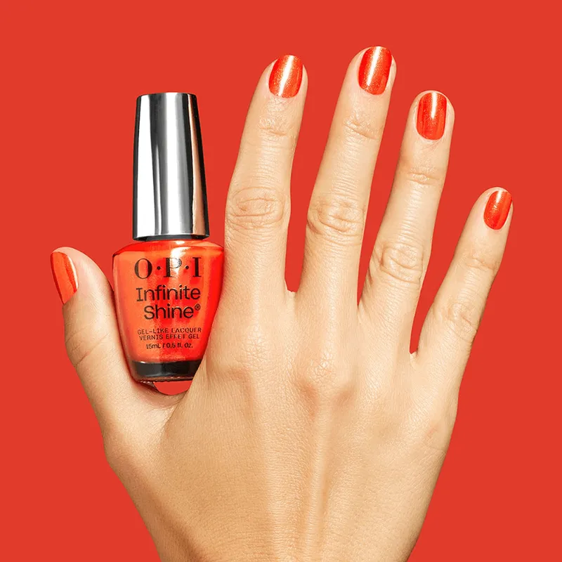 Bild 3 för OPI Spring Collection Infinite Shine Shock Em Orange 15ml