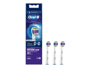 Produktfoto för Oral-B 3D White CleanMaximiser - Extra tandborsthuvud - till tandborste - vit (paket om 3) - för ProfessionalCare 3000  ProfessionalCare 5000  7000  Pulsonic SmartSeries  Vitality