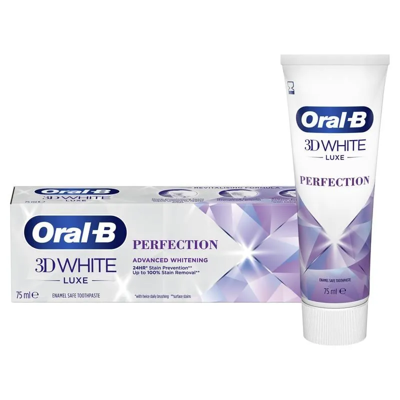 Bild 1 för Oral-B 3D White Luxe Perfection Advanced Whitening Tandkräm 75 ml