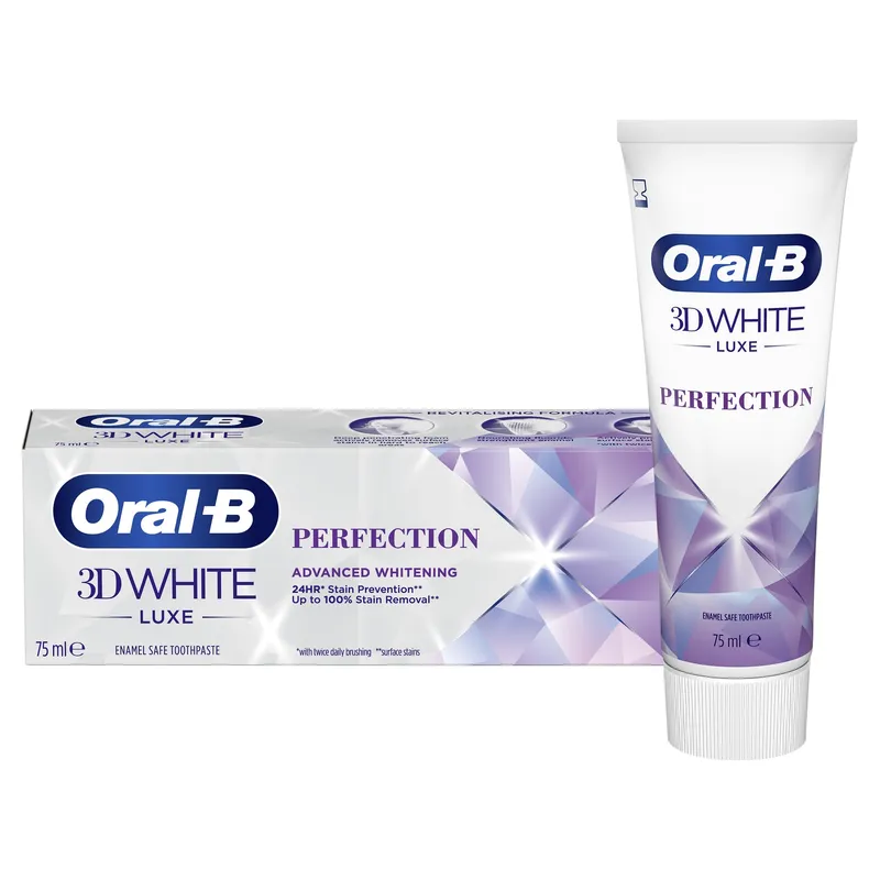 Bild 2 för Oral-B 3D White Luxe Perfection Advanced Whitening Tandkräm 75 ml
