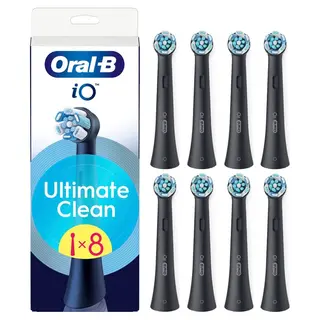 Produktfoto för Oral-B Borsthuvuden iO Ultimate Clean Black - 8 pcs