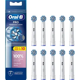 Produktfoto för Oral-B Borsthuvuden Sensitive Clean & Care - 10 pcs