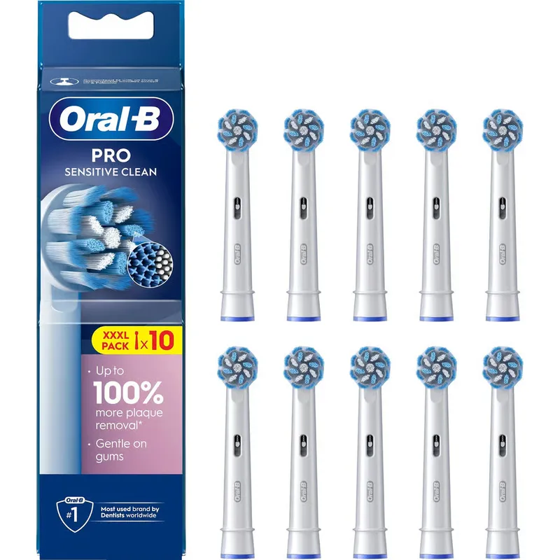 Bild 1 för Oral-B Borsthuvuden Sensitive Clean & Care - 10 pcs