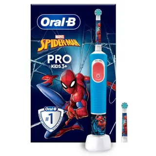 Produktfoto för Oral-B eltandborste Vitality Pro Kids Spiderman HBOX