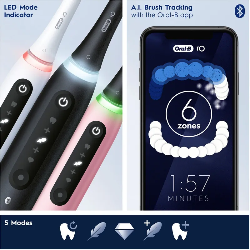 Bild 2 för Oral-B iO 5S Rosa Eltandborste