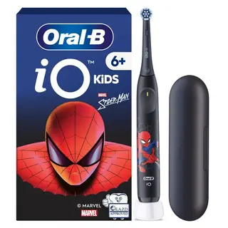 Produktfoto för Oral B iO Kids Marvel Spider Man Eltandborste med Resefodral 1 tandborsthuvud