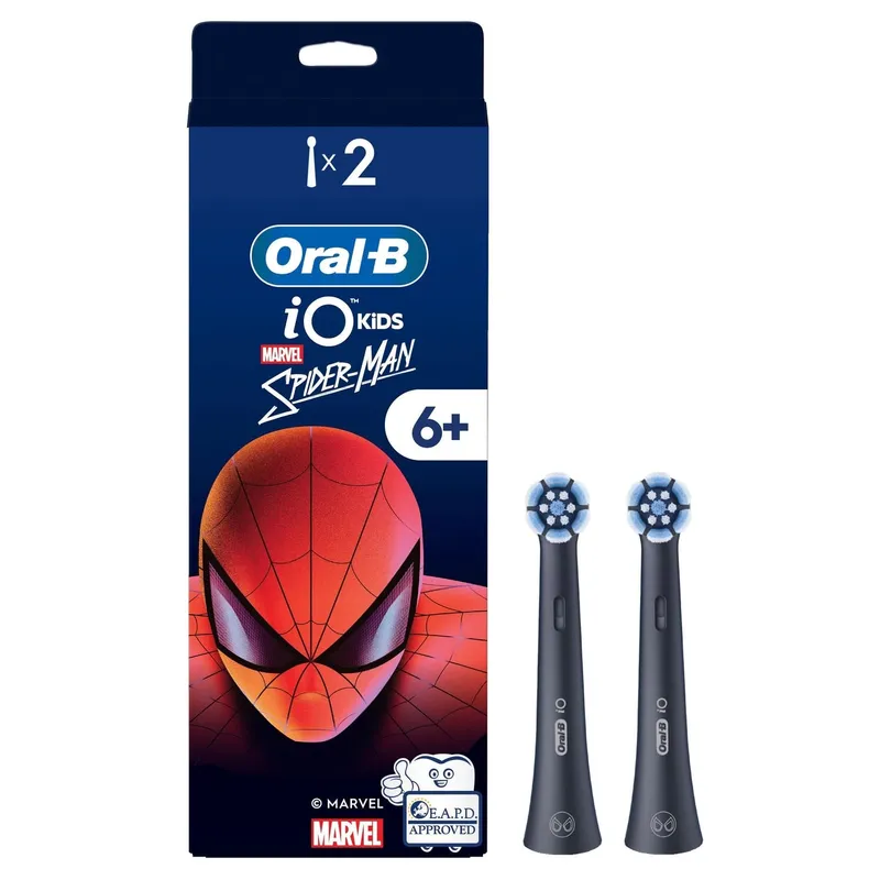 Bild 2 för Oral B iO Kids Marvel Spider Man Tandborsthuvuden för Barn över 6 år 2 st