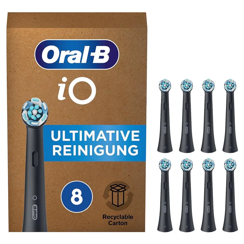 Alternativ bild 0 för Oral-B iO Series Ultimate Clean Tandborsthuvuden - Svart - 8-pack