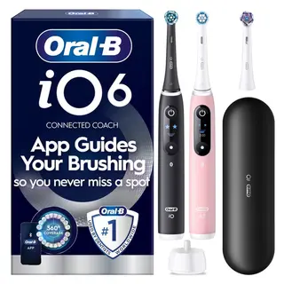 Produktfoto för Oral-B iO6 elektrisk tandborste (svart och rosa)