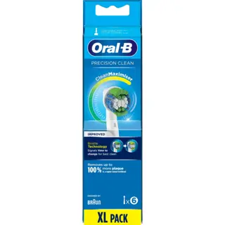 Produktfoto för Oral-B Precision Clean Borsthuvud 6 st
