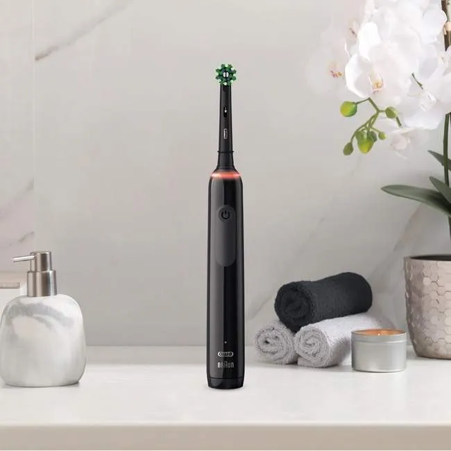 Bild 2 för Oral-B Pro 3 3000 Svart eltandborste med extra Tandborsthuvud