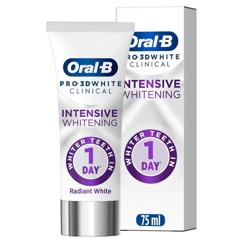 Bild 1 för Oral-B Pro 3D White Clinical Radiant White Tandkräm 75 ml