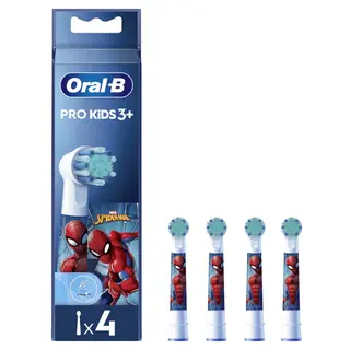 Produktfoto för Oral-B Pro Kids borsthuvuden med Spiderman 4 st