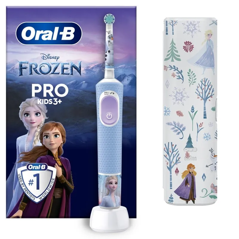 Bild 1 för Oral-B Pro Kids Frost Eltandborste för Barn Designed By Braun