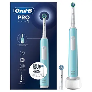 Produktfoto för Oral-B Pro S1 Blå Eltandborste 2 Tandborsthuvuden Designed by Braun