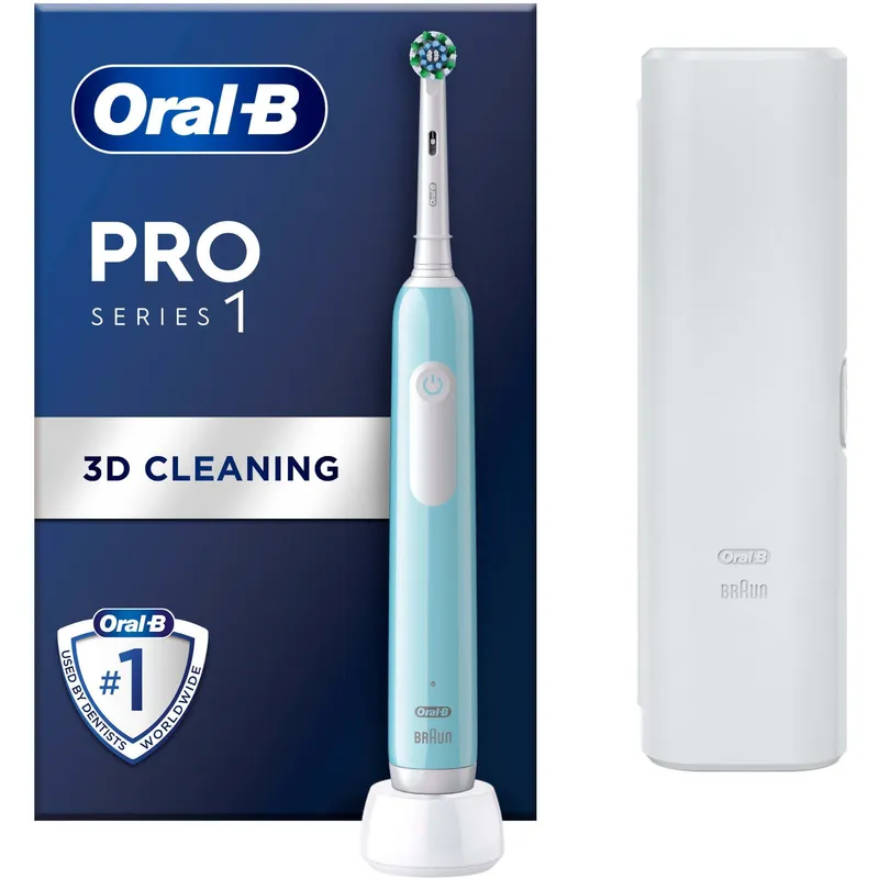 Bild 1 för Oral B Pro Series 1 Blue Electric Toothbrush Designed By Braun
