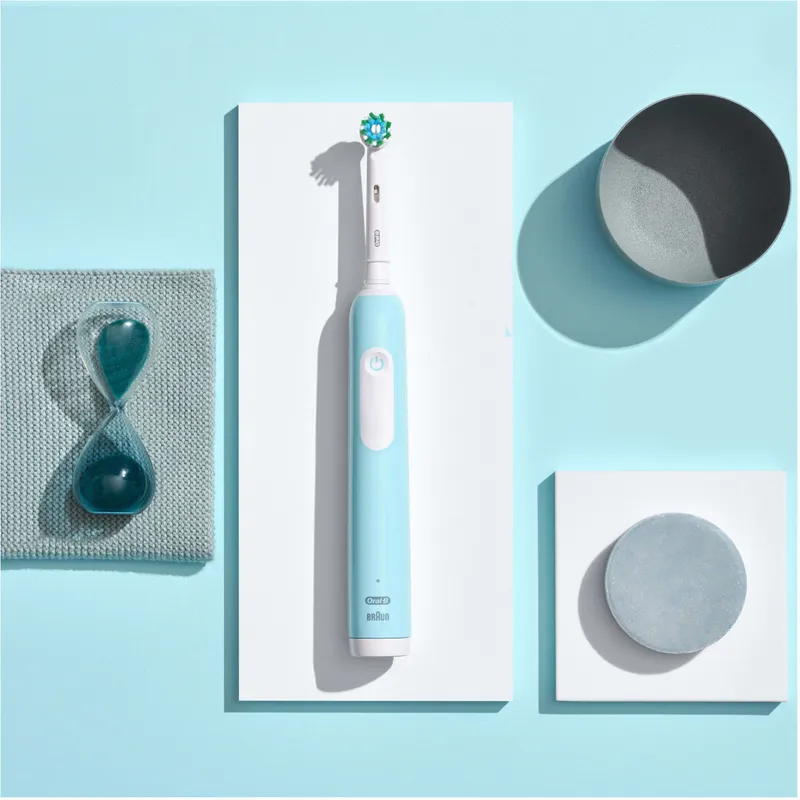 Bild 2 för Oral B Pro Series 1 Blue Electric Toothbrush Designed By Braun