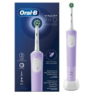 Produktfoto för Oral-B Vitality Pro Lila Eltandborste Designed by Braun