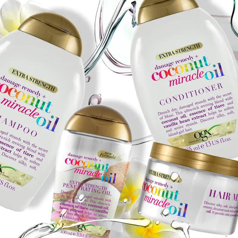 Bild 2 för Organix ORGANIX_Coconut Oil Miracle Oil Conditioner conditioner for dry and damaged hair 385ml