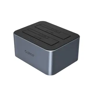 Produktfoto för Orico 2-Diskdockningsstation 2.5"/3.5" SATA HDD/SSD