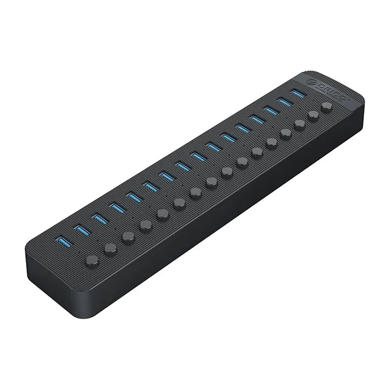 Alternativ bild 0 för Orico Hubb 16xUSB-A 3.0 med Strömbrytare - Svart