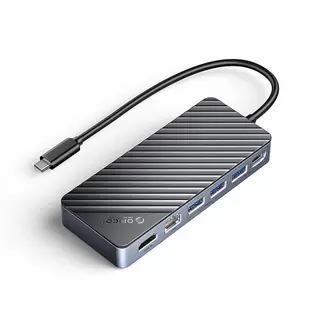 Produktfoto för Orico Hubb 3xUSB-A, 1xUSB-C 3.2, HDMI, Ethernet, M.2