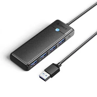 Produktfoto för Orico USB-A Hubb 4xUSB-A 3.0 - Svart