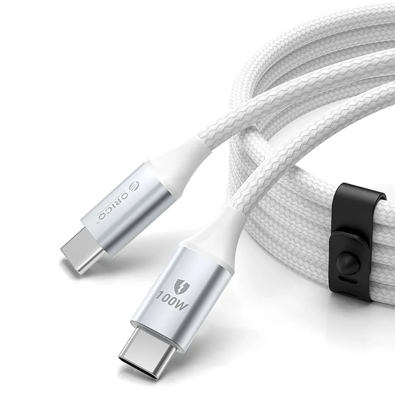 Alternativ bild 0 för Orico USB-C Till USB-C Kabel 100W 5A 1m CDX - Vit