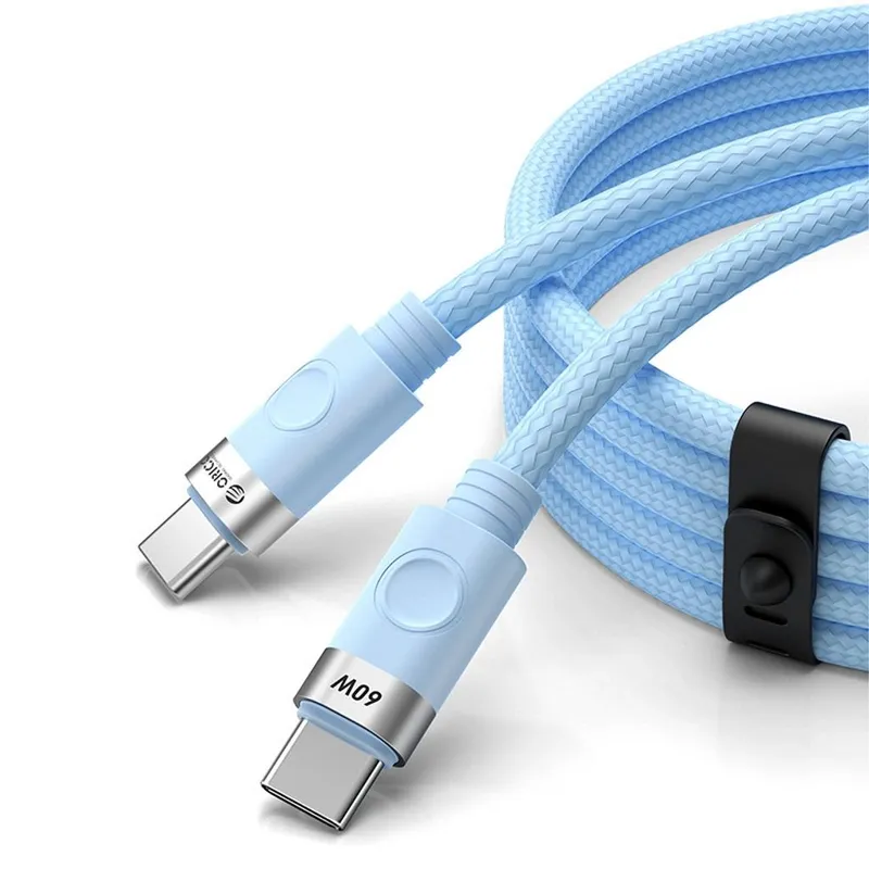 Alternativ bild 0 för Orico USB-C Till USB-C Kabel 60W 3A 1m CDX - Blå